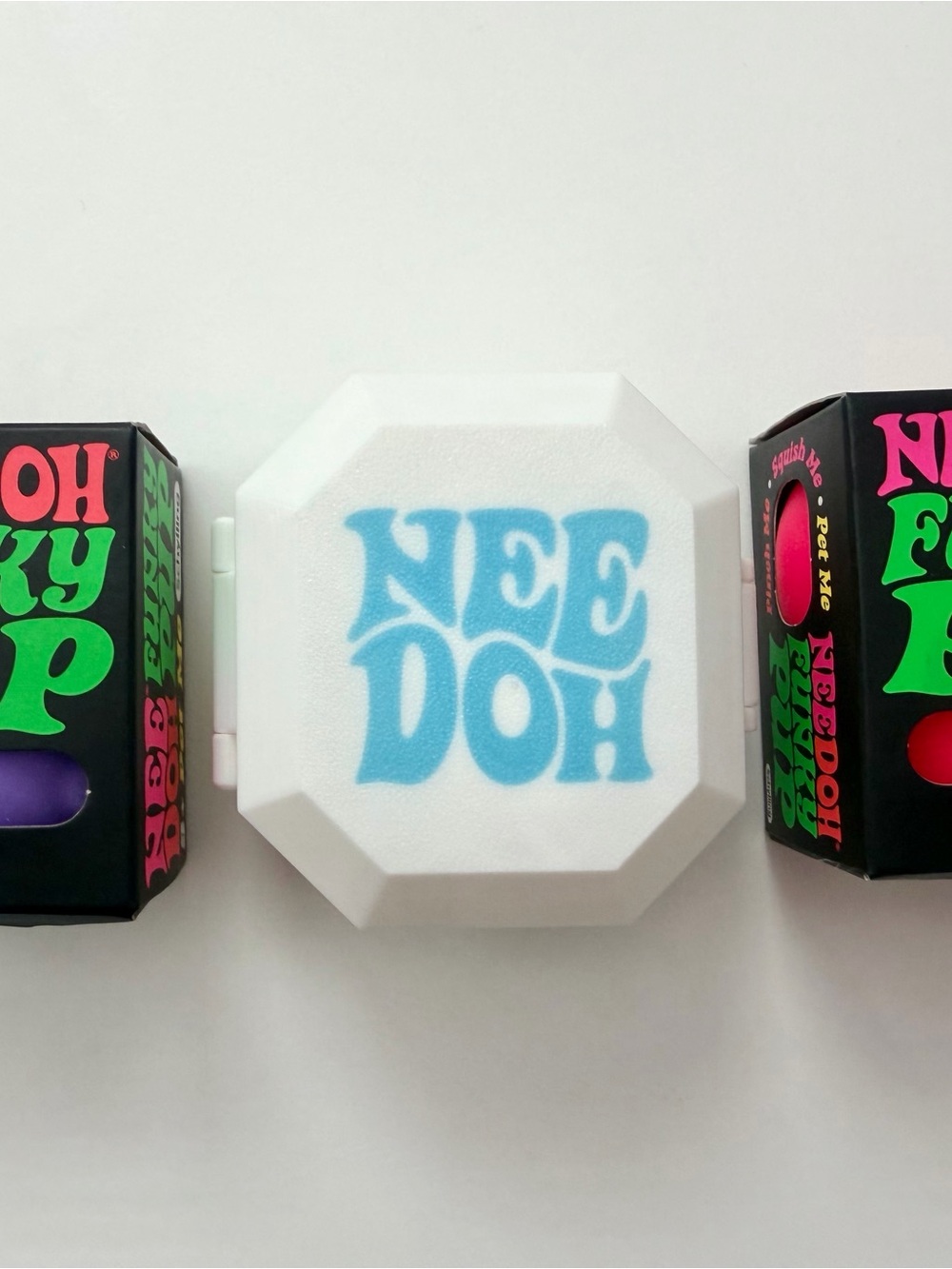 Needoh Funky Pup and Glow in the Dark Case